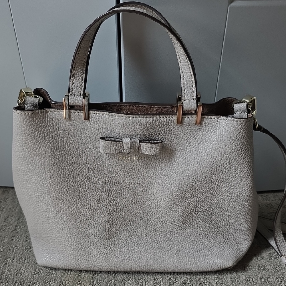 Kate Spade LIGHT GRAY  Satchel with Structured Design